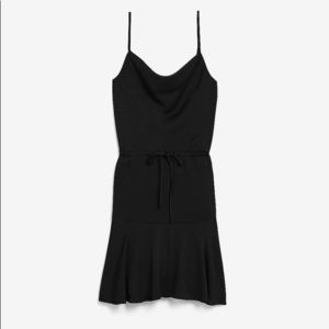 EXPRESS textured jacquard drawstring ruffle tiered mini dress SZ S NWT
